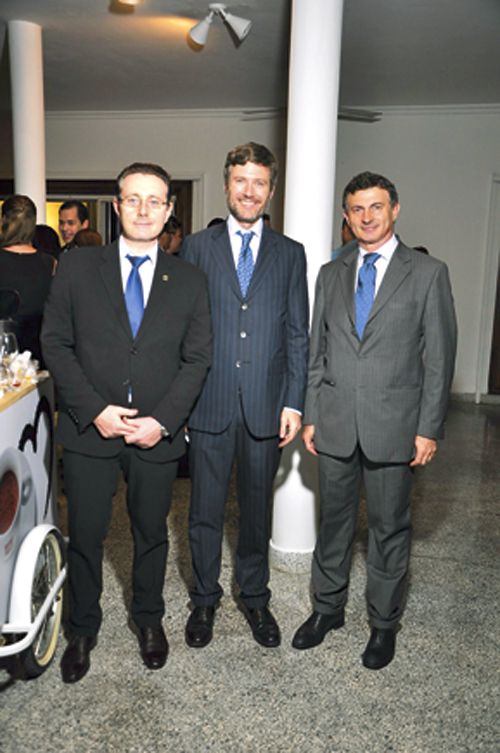 Davide Vianello Martin Ross Embajador de Italia y Dr. Livio Spadavecchia