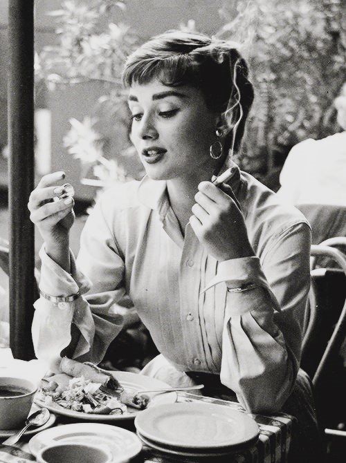 Audrey Hepburn Smoking 12