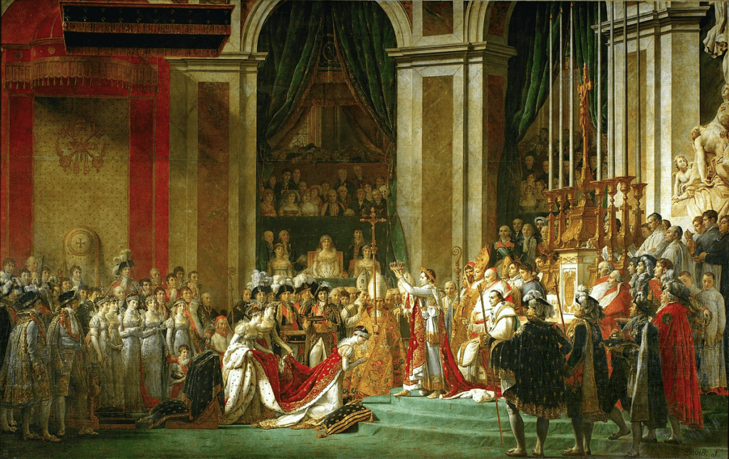 La coronación de Napoleón.